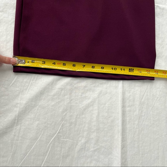 Honey and Rosie Burgundy Wine Maroon Sleeveless Dress with Lace Bodice Size XS - Picture 8 of 11